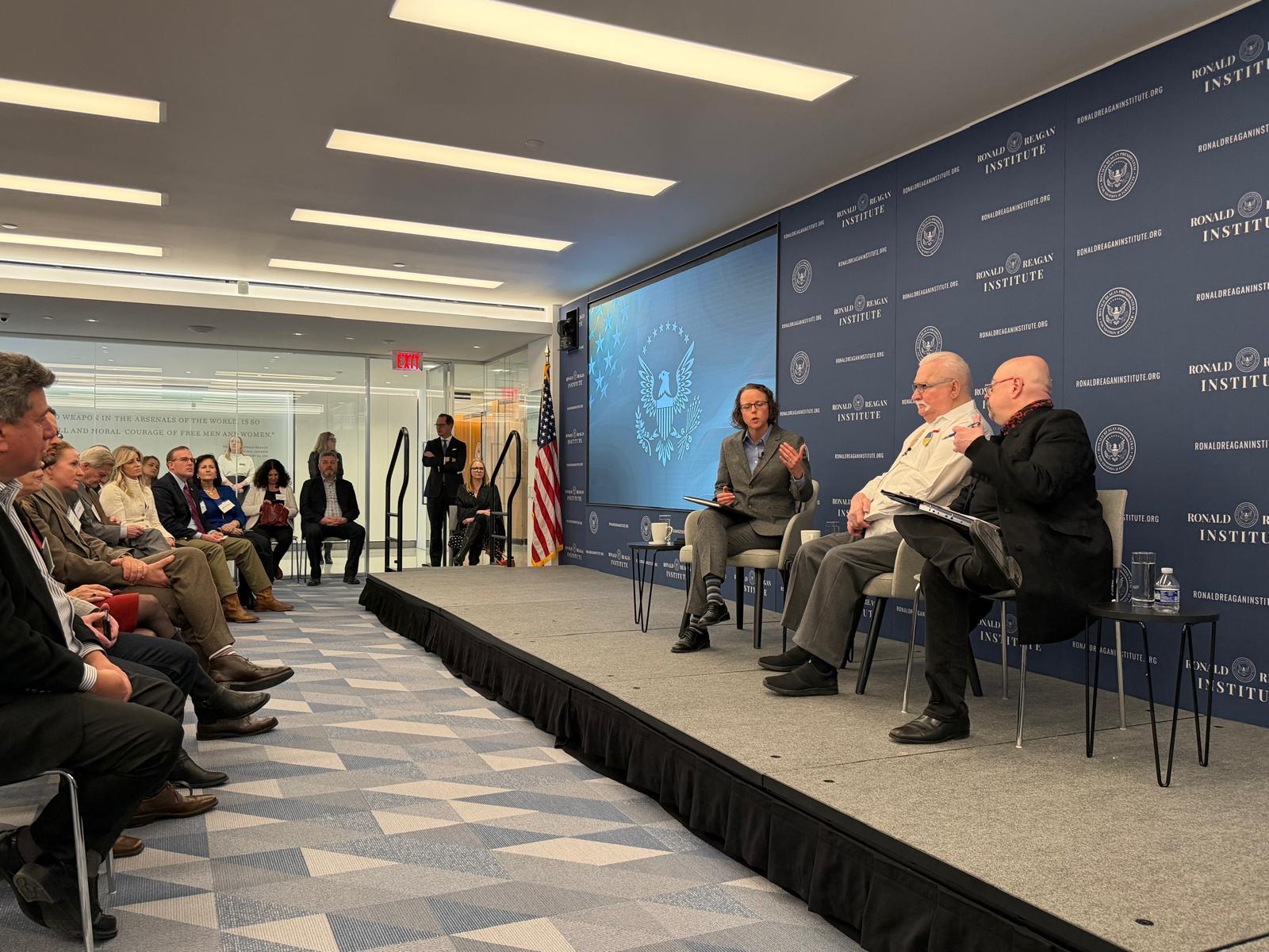Strategic Dialogue: President Walesa At the Ronald Reagan Institute and at the Free Peoples of Russia House, in Washington DC