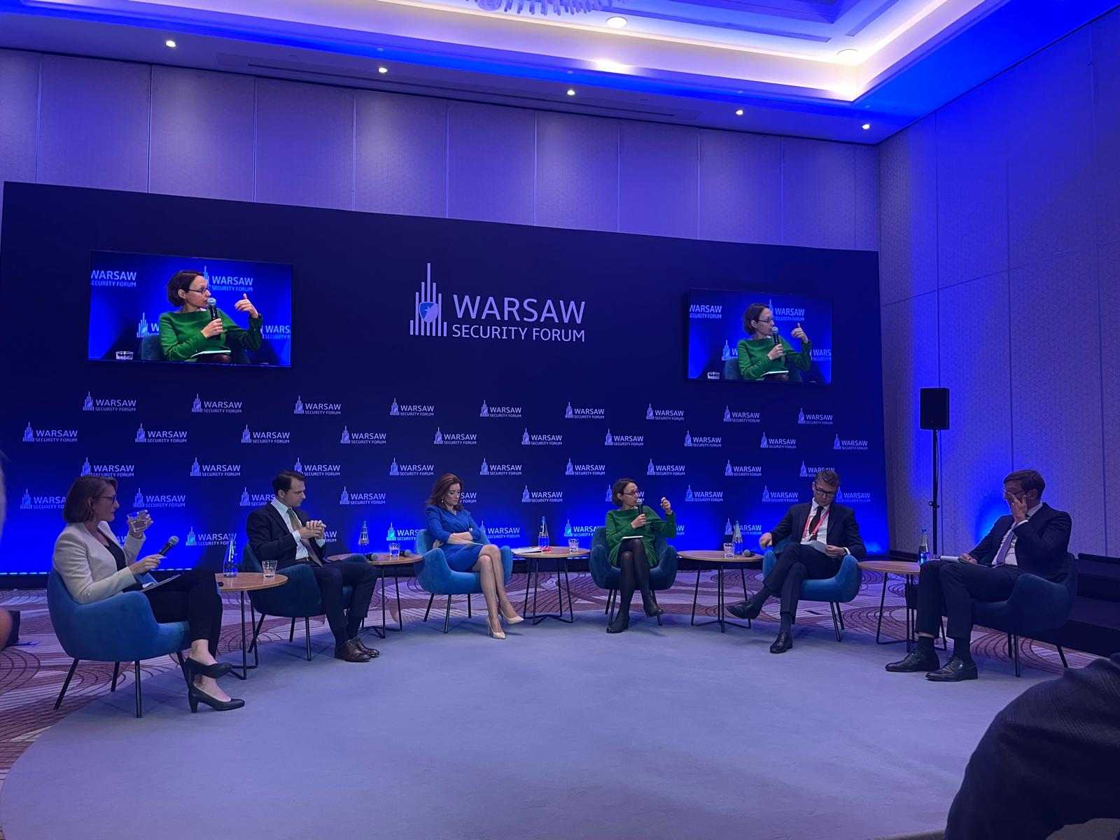 Moderating at the Warsaw Security Forum