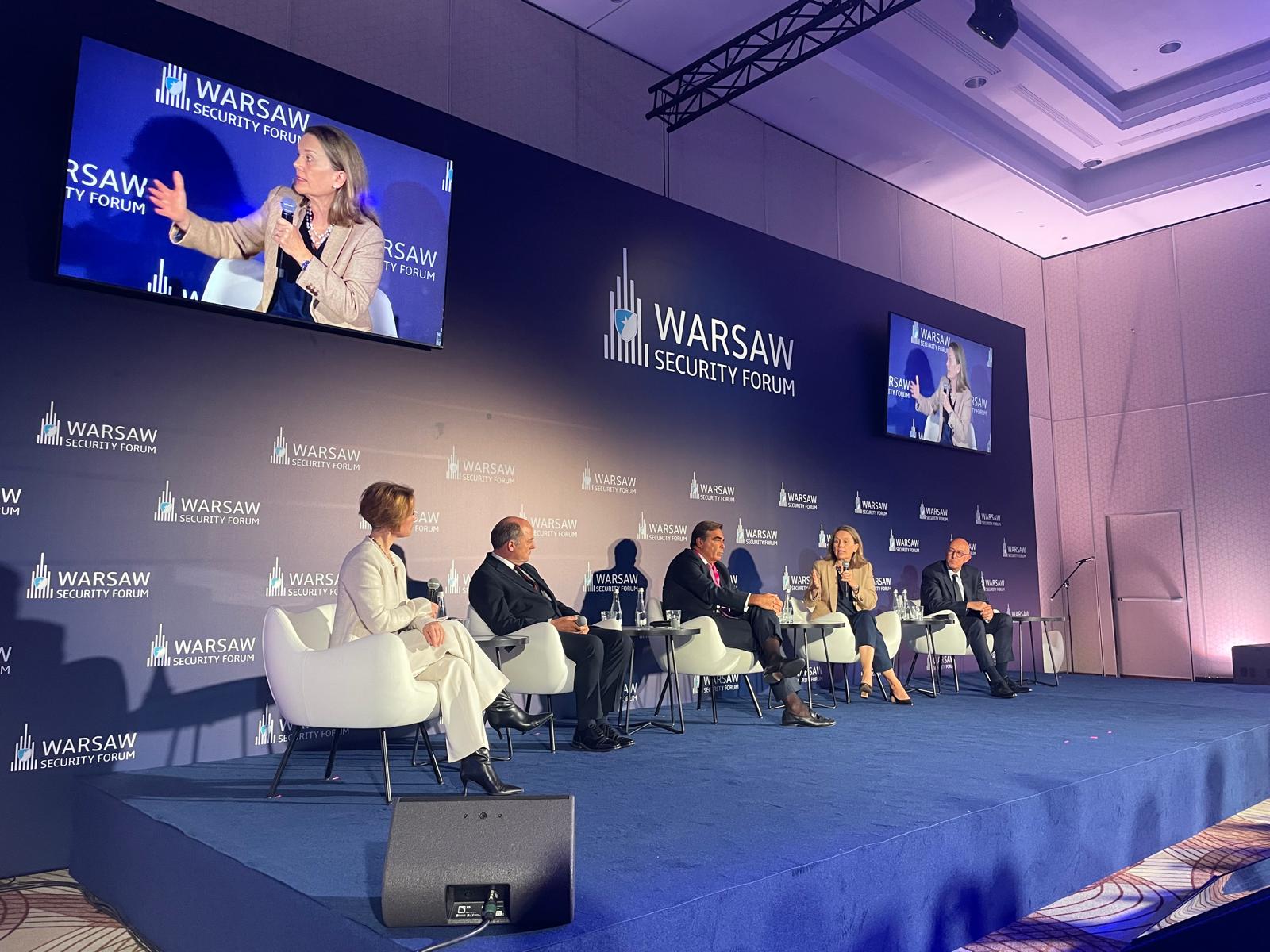 Moderating at the Warsaw Security Forum